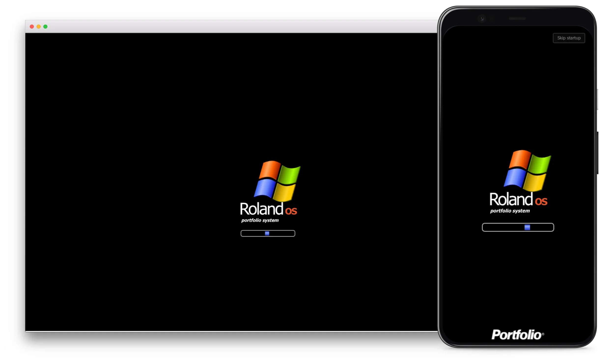 Roland Aga Portfolio Website responsive website mockup